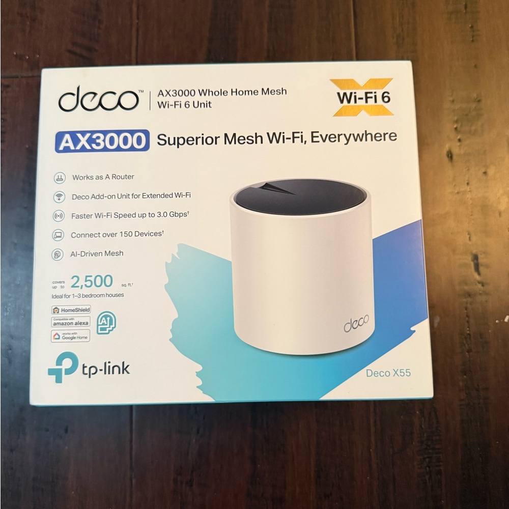 TP-Link Deco X55 AX3000 Wi-Fi 6 Unit in White